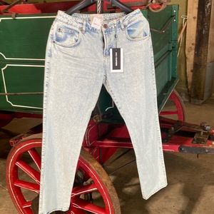 One teaspoon truckers low waist jeans.
